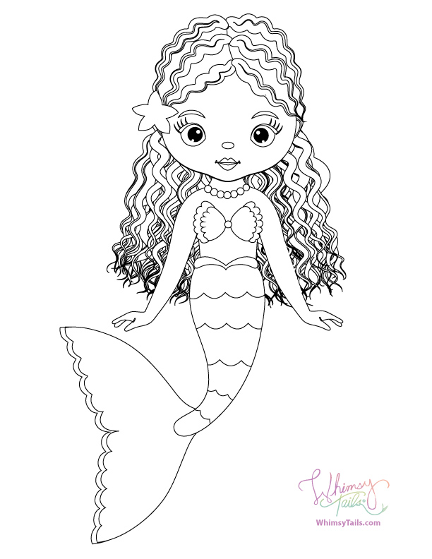 Printable Mermaid Tail Coloring Pages / A mermaid is mythical creature